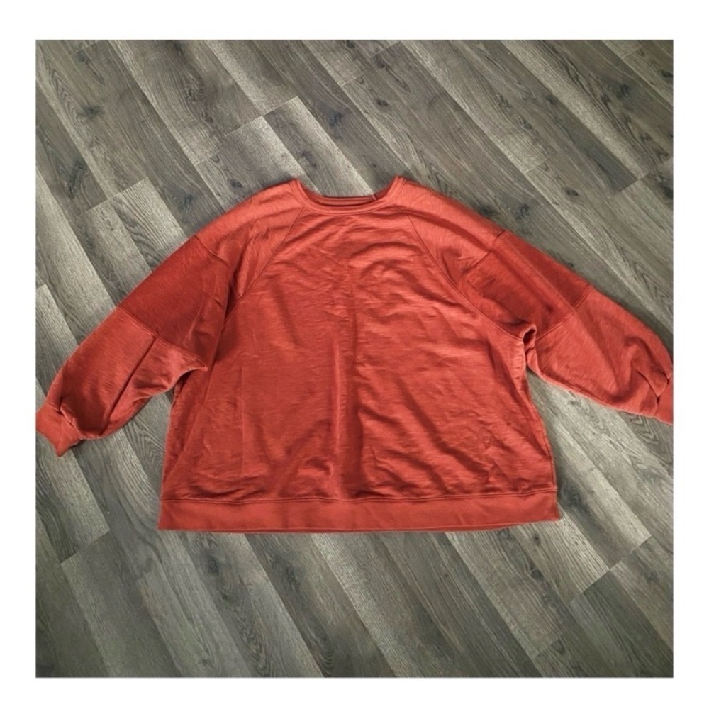 MADEWELL Burnt Orange Pullover Crewneck Sweatshirt - Picture 8 of 11